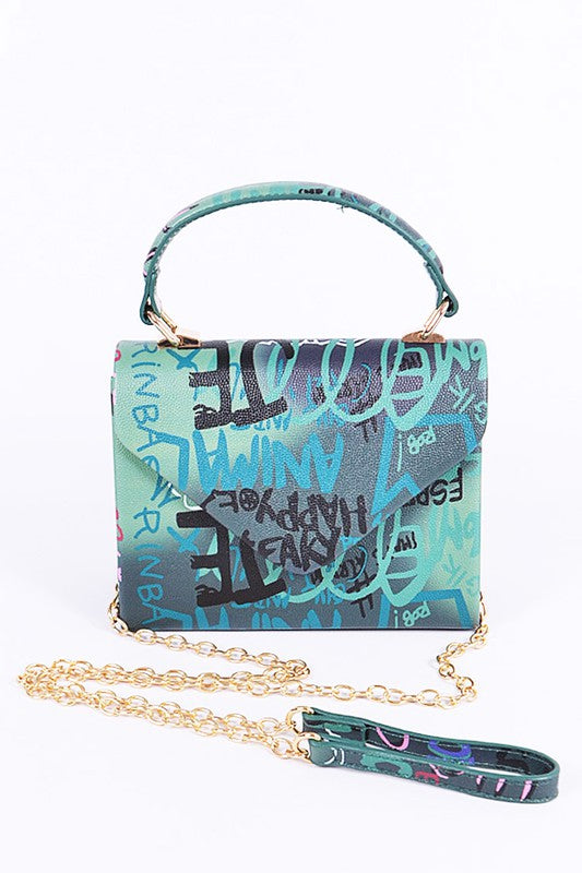 Boxy Graffiti Swing Bag