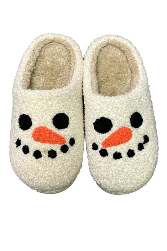 Seasonal Novelty Snowman Slippers