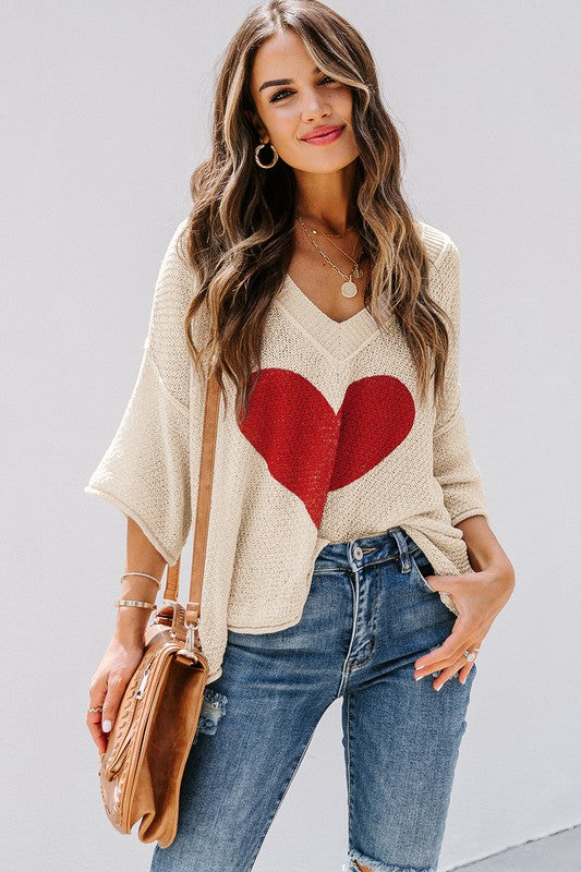 Heart Knit Sweater