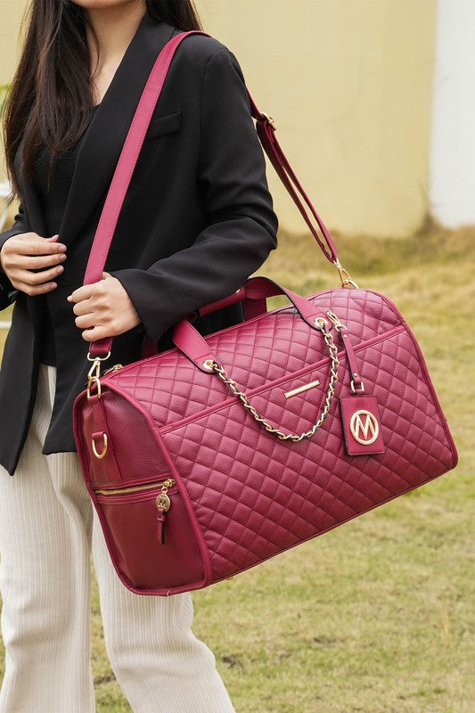 Vegan Leather Duffle by Mia K
