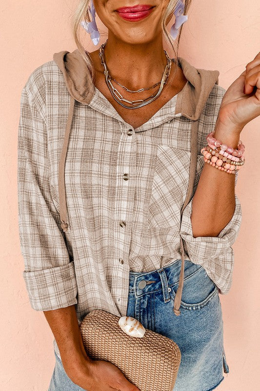 Loose Fit, Hooded Shacket