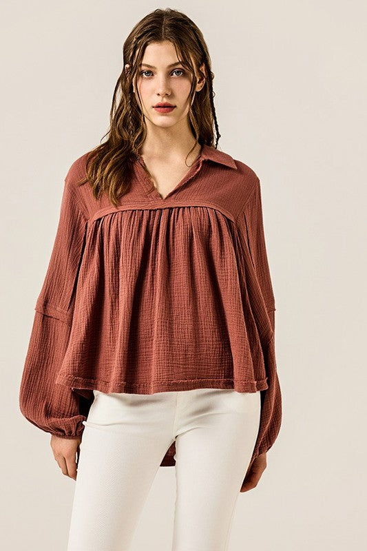 Flowy Babydoll Top