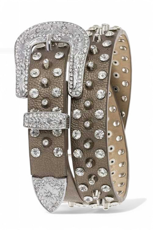 Mixed Studs Crystal Fashion Belt