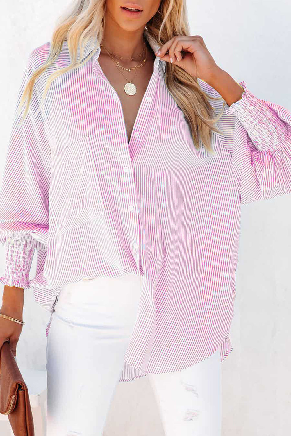Smocked, Boyfriend Shirt