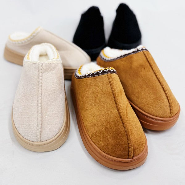 Cozy Cloud Slippers – Soft Lined Winter Comfort