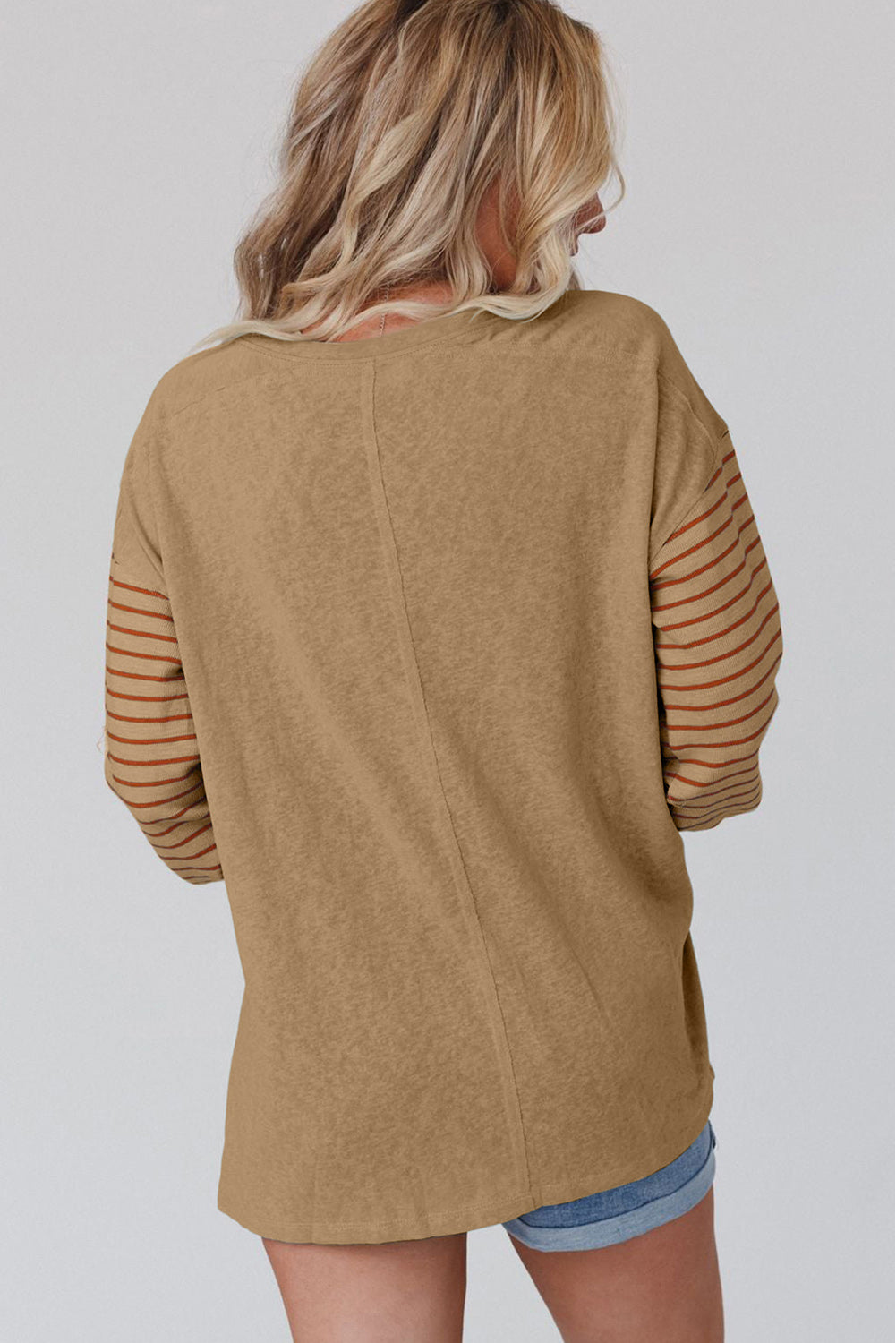 Color-blocked, Bishop Sleeve Top