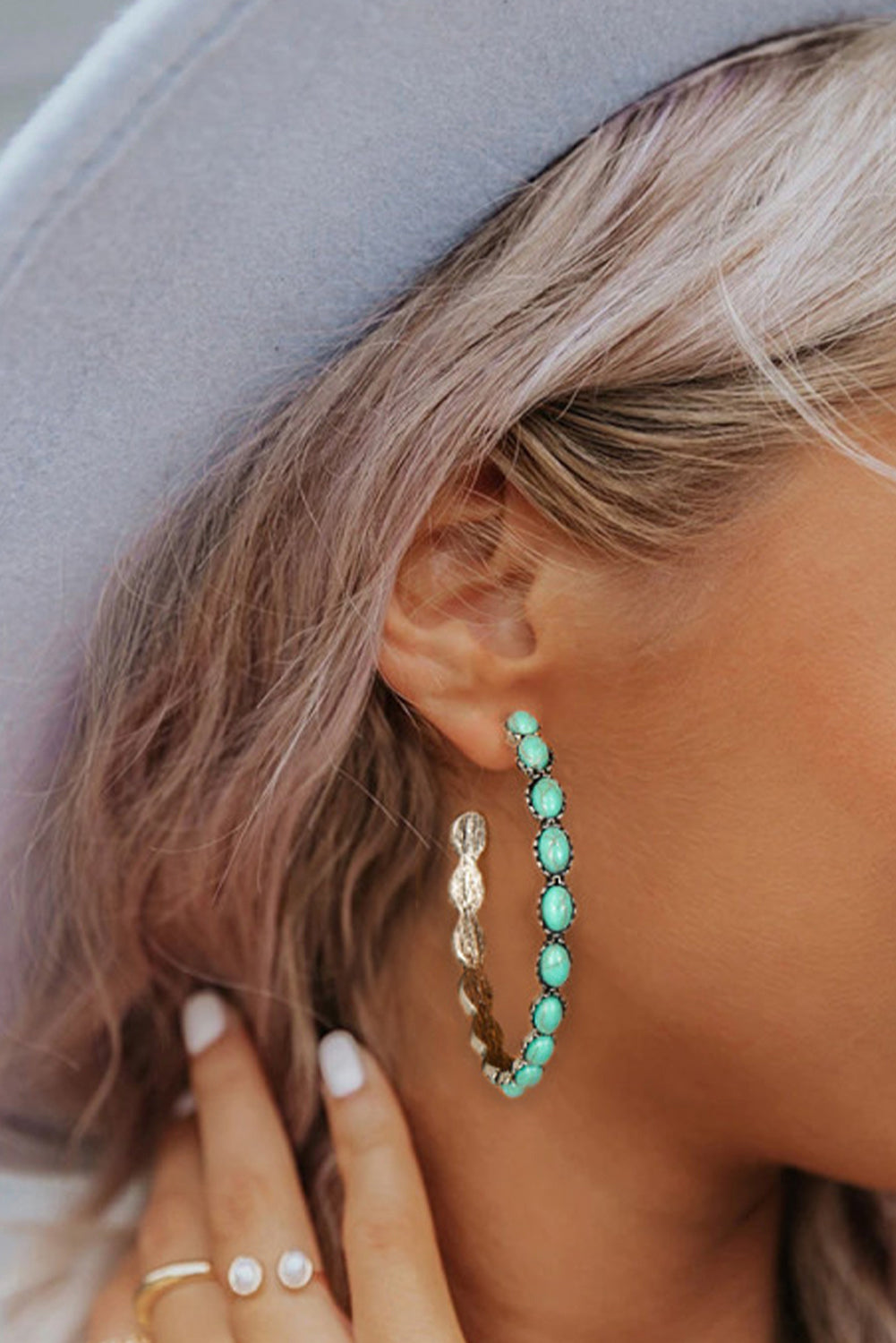 C-shape Retro Earrings