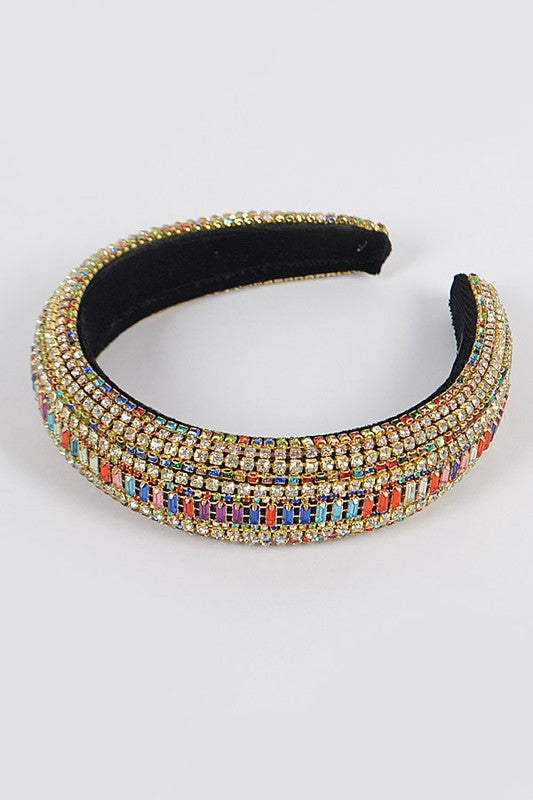 Bejeweled Puffy Headband