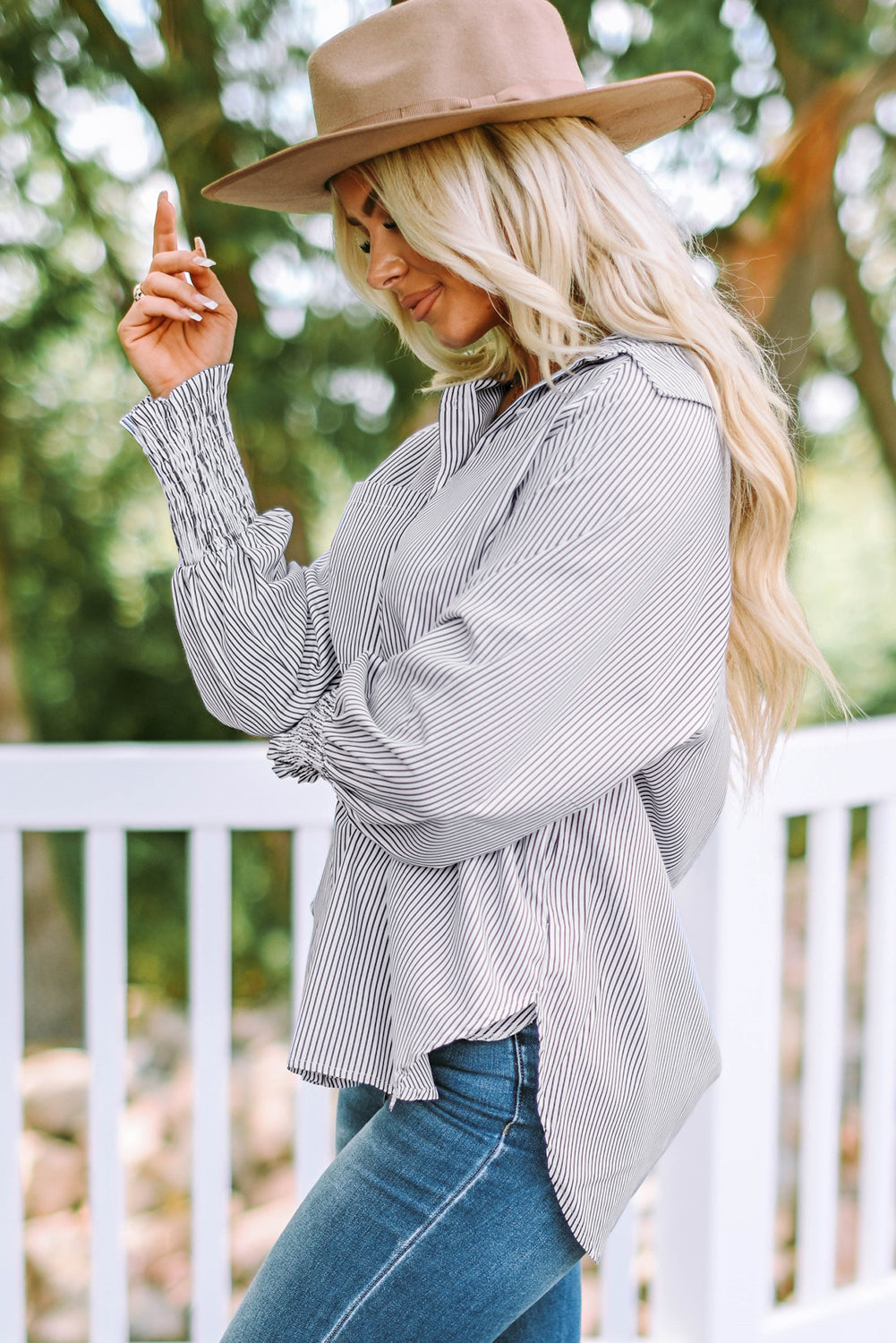 Smocked, Boyfriend Shirt