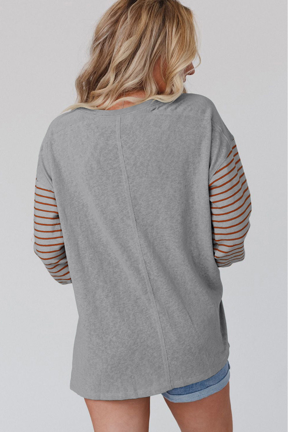 Color-blocked, Bishop Sleeve Top