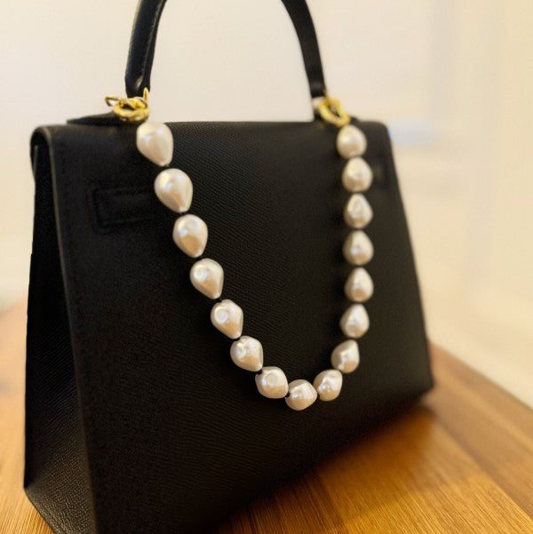 Beaded Pearl Bag Charm