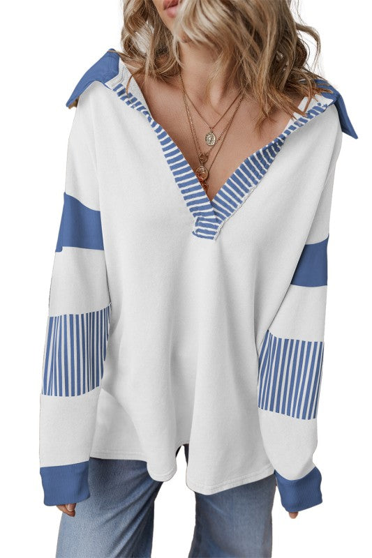 Oversized Block Print Sweatshirt